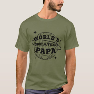 T-shirt Le plus grand cadeau de Fête des pères Papa Happy 