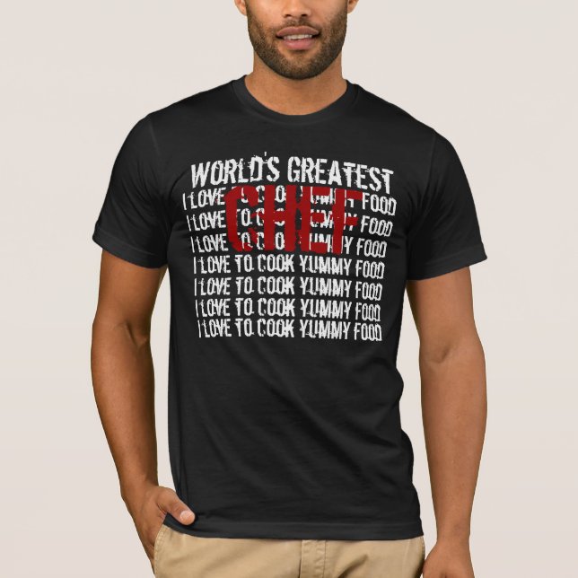 T-shirt Le plus grand CHEF du monde (Devant)