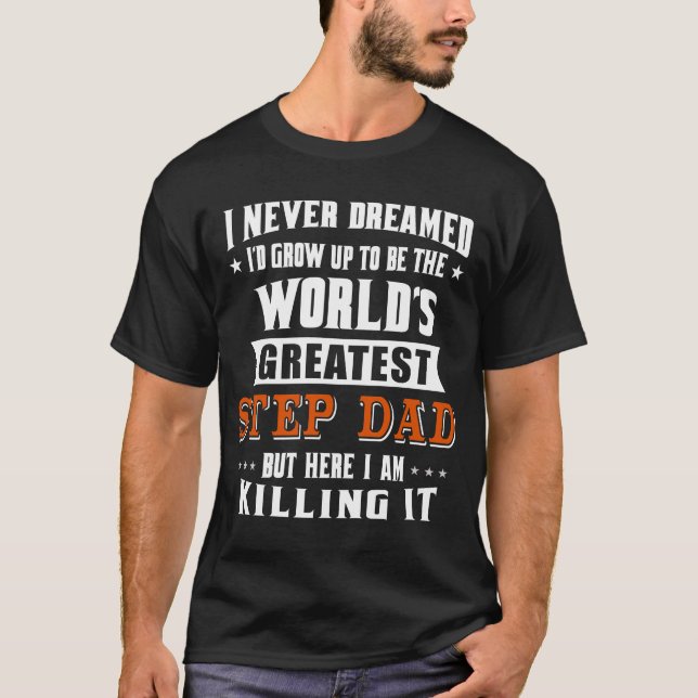 T-shirt Le plus grand papa de l'étape du monde (Devant)