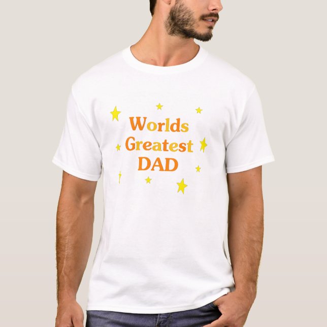 T-shirt Le plus grand papa des mondes (Devant)