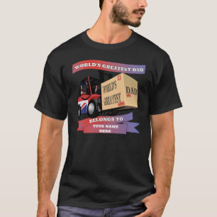 T-shirt Le plus grand papa du monde personnalisé Royaume-