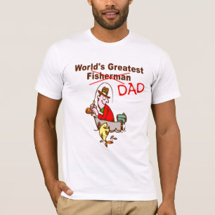 T-shirt Le plus grand papa du pêcheur du monde