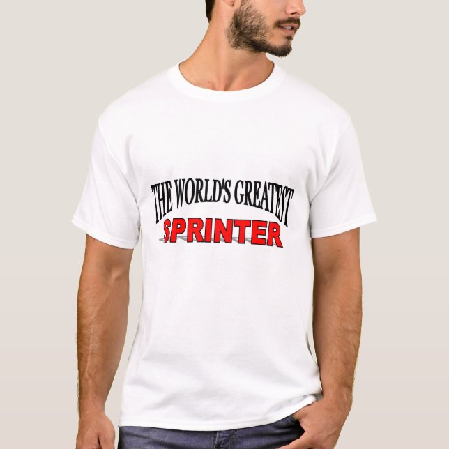 T-shirt Le plus grand sprinter du monde (Devant)