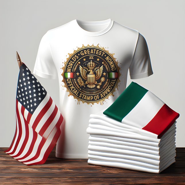 T-shirt Le plus grand timbre officiel du monde pour les no (World’s Greatest Nonno Official Stamp of Approval T-Shirt )