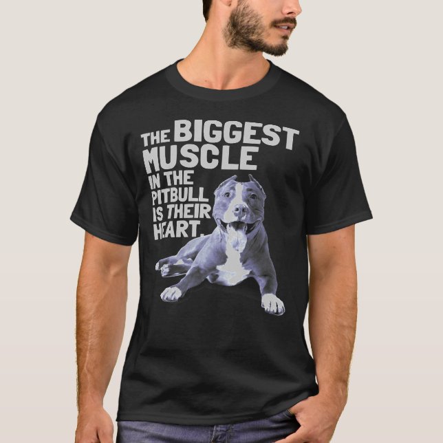 T-shirt Le Plus Gros Muscle De La Taupe Est Leur Coeur (Devant)
