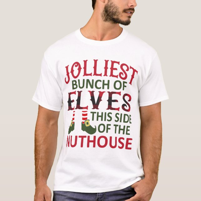 T-shirt Le plus joli groupe d'elfes Ce côté du Nuthouse (Devant)