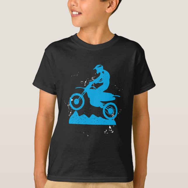 T-shirt Le pneu de cavalier de vélo de saleté dépiste la (Devant)