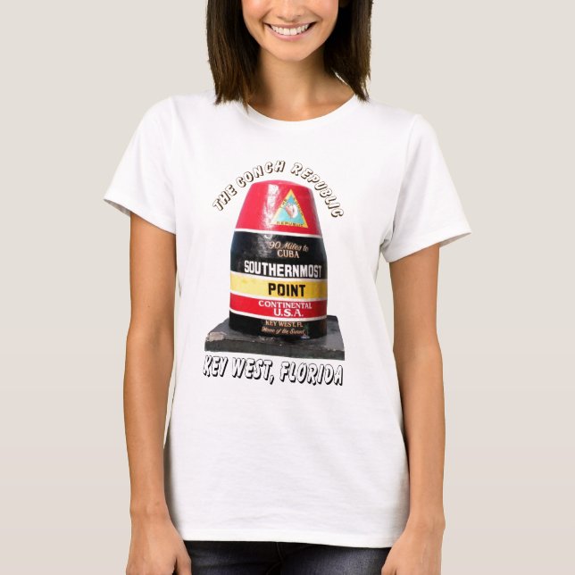 T-shirt Le point le plus le plus au sud (Devant)