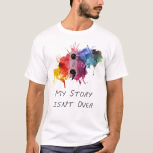 T-shirt Le point-virgule mon histoire n'est pas terminé