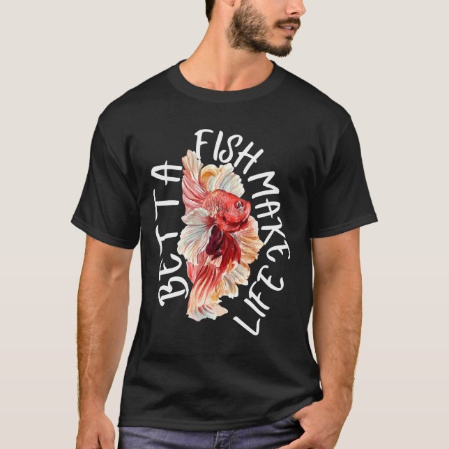 T-shirt Le poisson fait la vie Betta 184 (Devant)