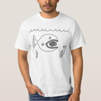 T-shirt Le poisson mange le cerveau
