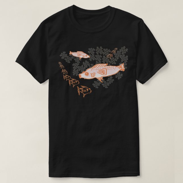 T-shirt Le poisson souhaite aux poissons un voeu pieux (Design devant)