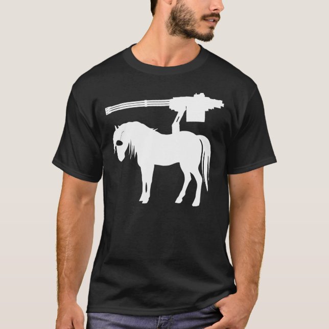 T-shirt Le poney de Badass (Devant)