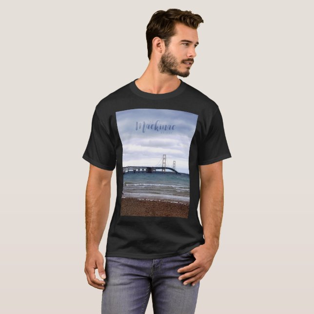 T-shirt Le pont Mackinac (Devant entier)