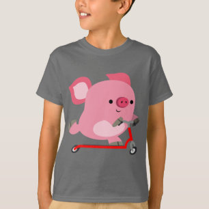 T-shirt Le porc mignon de bande dessinée de