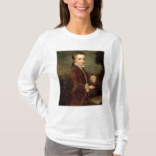 T-shirt Le portrait de Wolfgang Amadeus Mozart a vieilli