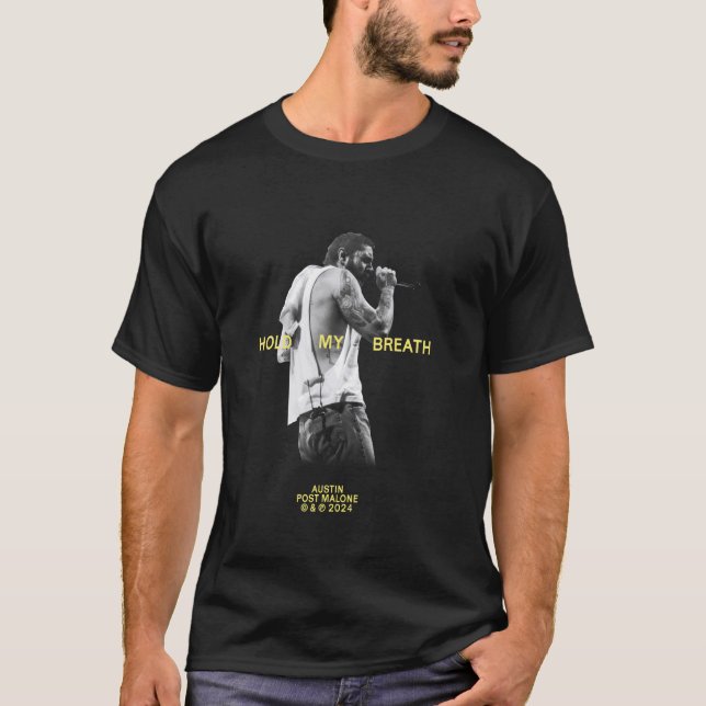 T-shirt Le poste officiel Malone retient mon souffle (Devant)