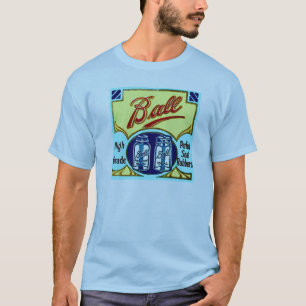 T-shirt Le pot vintage de fruit de maçon de boule sonne