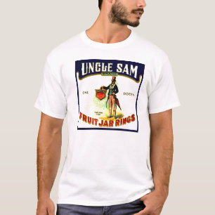 T-shirt Le pot vintage de fruit d'Oncle Sam sonne