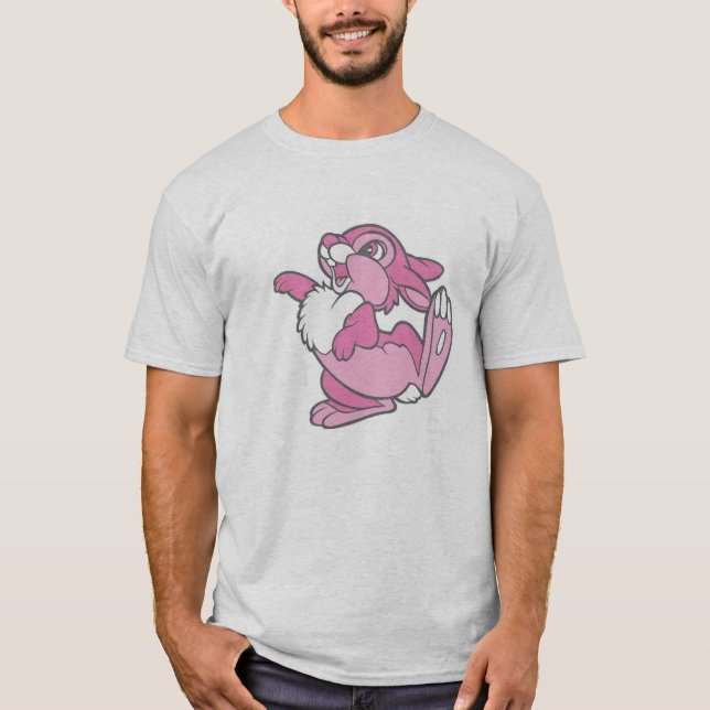 T-shirt Le pouce de Bambi en rose (Devant)