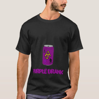 T-shirt Le pourpre d'argent liquide d'AJ a bu la chemise
