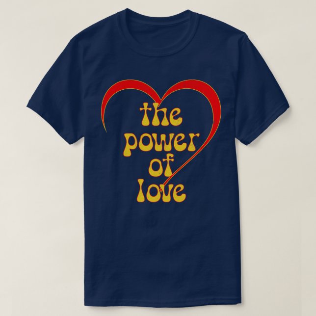 T-shirt le pouvoir de l'amour (Design devant)