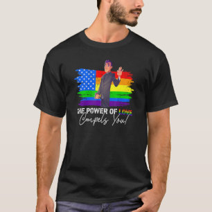 T-shirt Le Pouvoir De L'Amour Vous Conduit Lgbt Pries Gay 