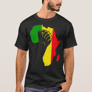 T-shirt Le pouvoir Met la fierté afro-américaine Histoire