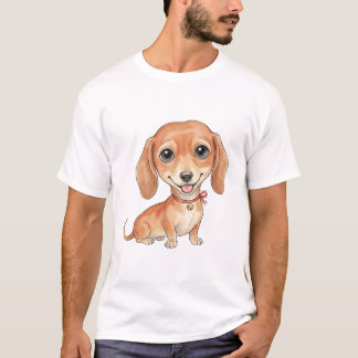 T-shirt Le prédateur à faible garde : Dachshund minimalist