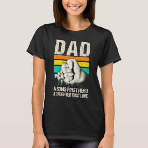 T-shirt Le premier amour de papa Une fille, le premier hér
