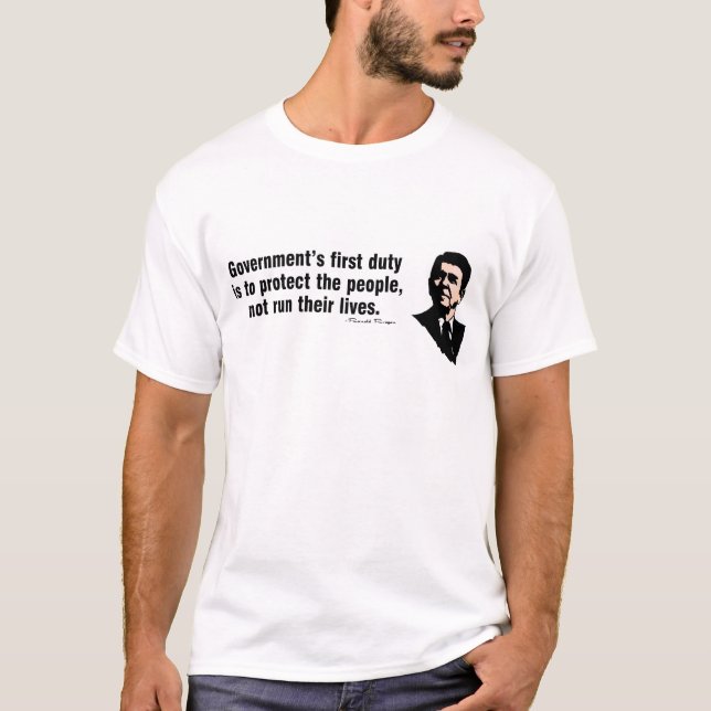 T-shirt Le premier devoir du gouvernement (Devant)