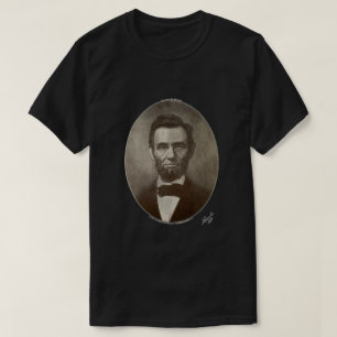 T-shirt Le Président américain Vintage Portrait US d'Abe