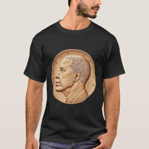 T-shirt Le président Barack Obama Médaille Coin Chemise No