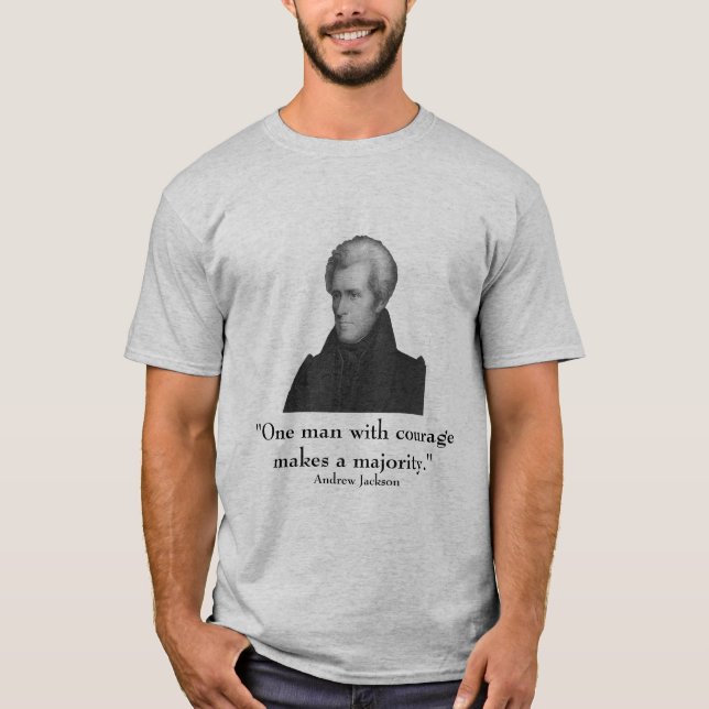 T-shirt Le Président Jackson et citation (Devant)