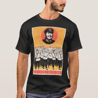 T-shirt Le président Mao est le soleil rouge le plus roux