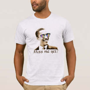 T-shirt Le Président Obama aux nuances demande, "Mlle