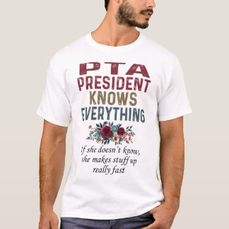 T-shirt Le Président Pta Sait Tout
