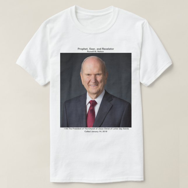 T-shirt Le Président Russell M. Nelson (Design devant)