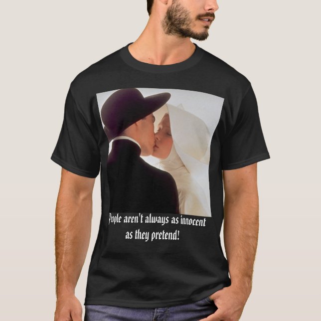T-shirt le prêtre et la nonne, les gens ne sont pas (Devant)