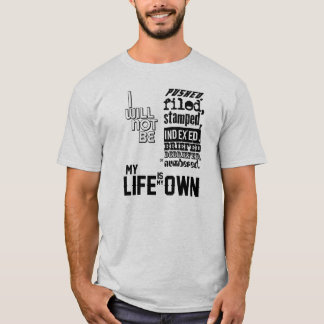 T-shirt Le prisonnier - ma vie est mon propre