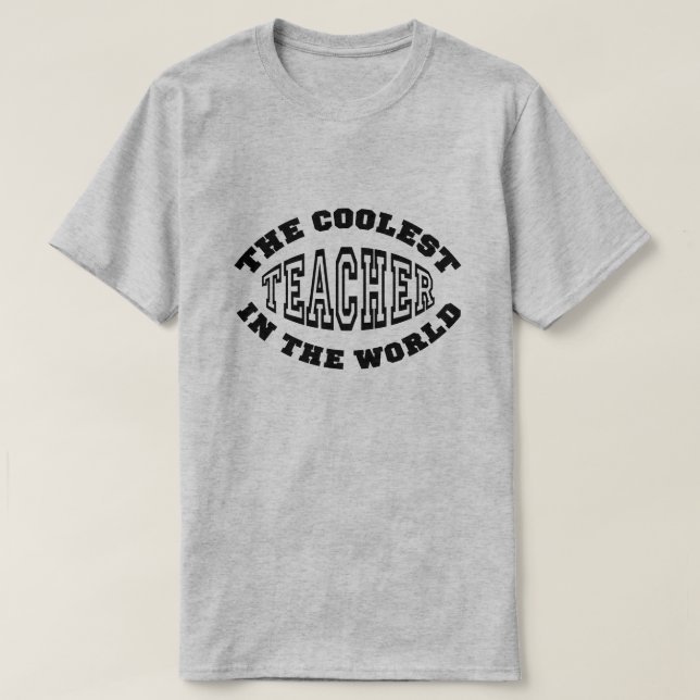 T-shirt Le professeur le plus frais au monde (Design devant)