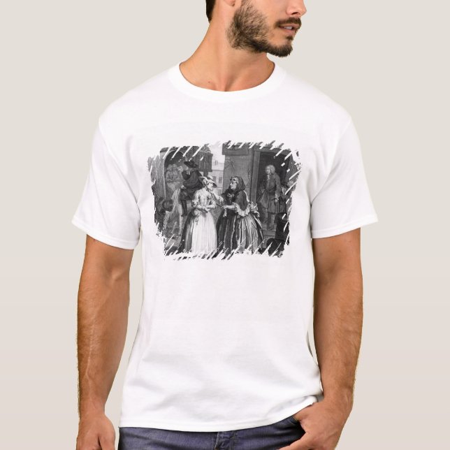 T-shirt Le progrès d'une prostituée (Devant)