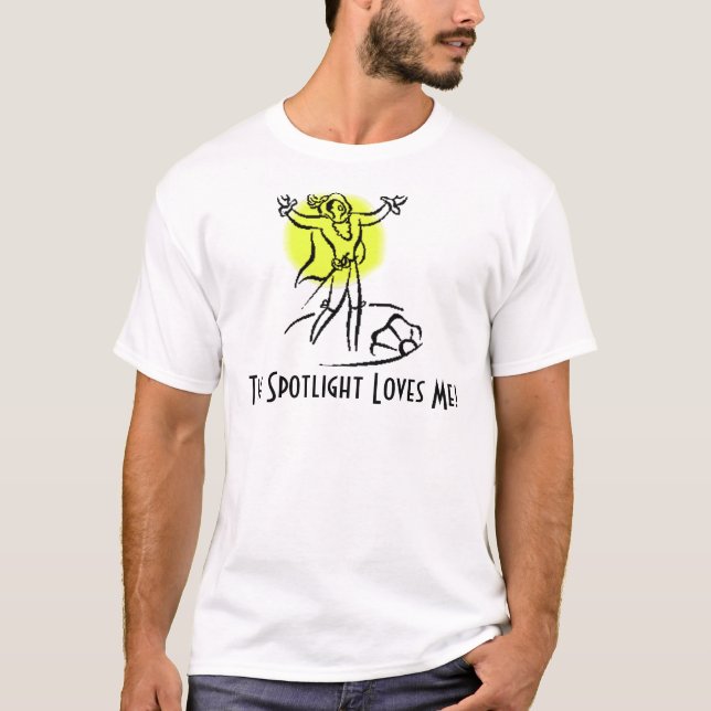 T-shirt Le projecteur m'aime ! w/KBP soutiennent dessus (Devant)