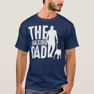 T-shirt Le propriétaire de chien de papa marchant