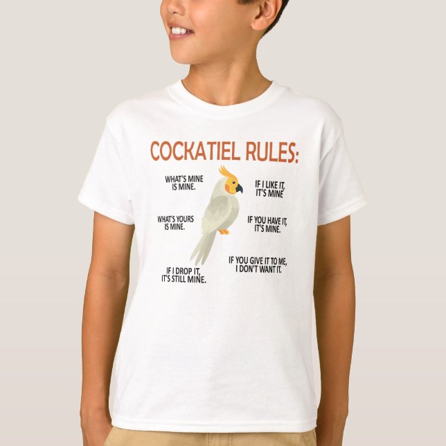 T-shirt Le Propriétaire De Cockatiel Délivre Un Amoureux D (Devant)