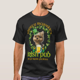 T-shirt Le pub irlandais de Shorty Mc Yorkie St Patrick's