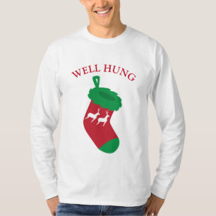 T-shirt Le puits a accroché le bas de Noël