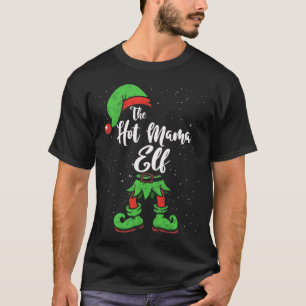 T-shirt Le Pyjama de Noël Hot Mama Elf Matching Family