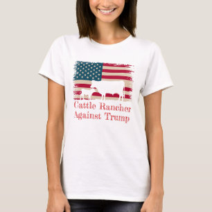 T-shirt Le rancher américain contre Trump