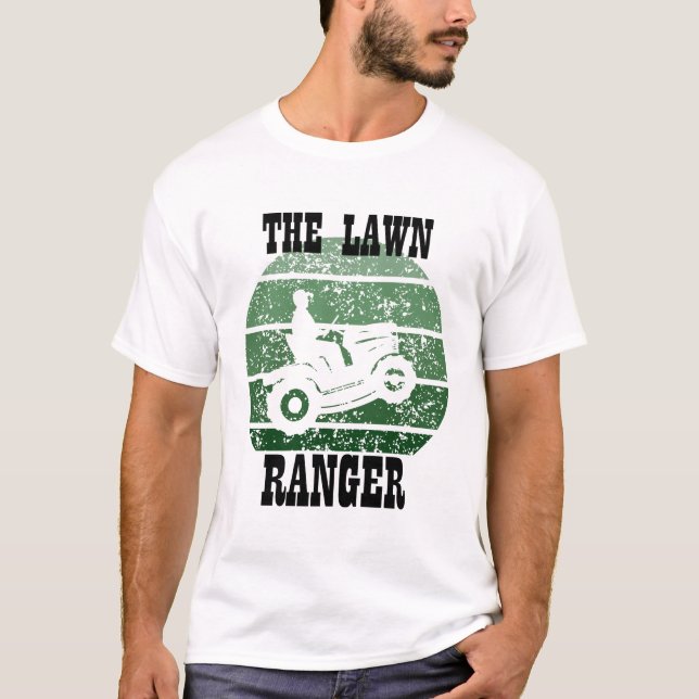 T-shirt Le Ranger De Pelouse Drôle Mowing Unisex (Devant)